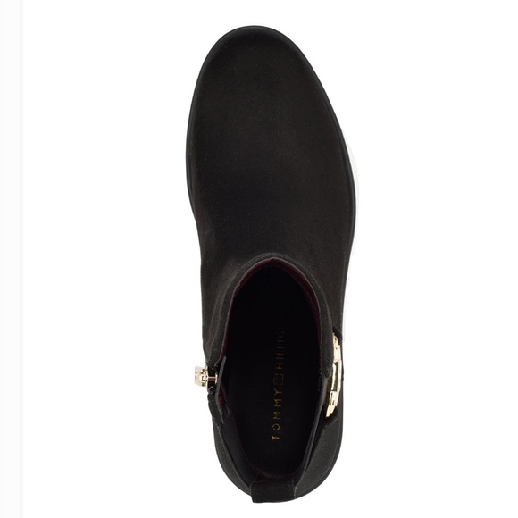 Tommy Hilfiger Women\'s Imiera Black Suede Ankle Boots Size 6